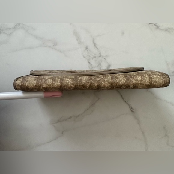 CHRISTIAN DIOR Trotter Canvas Long Wallet Coated Canvas - Picture 6 of 12